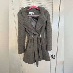 Calvin Klein grey overcoat